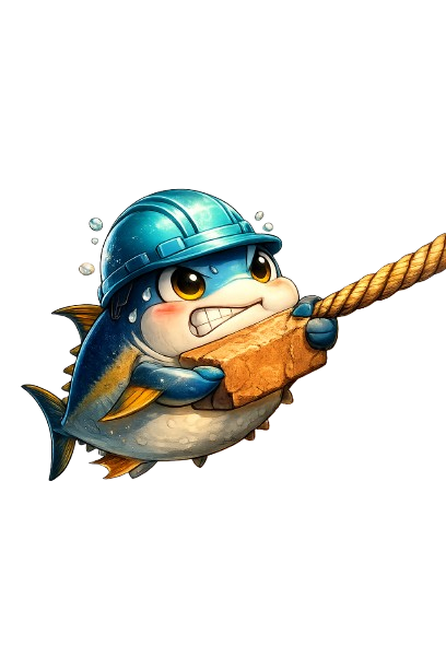 Halat çeken tuna